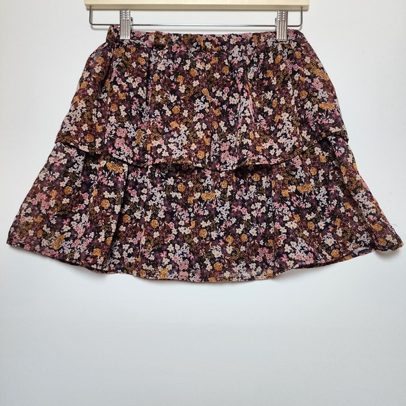 Koko + Mason Dresses & Skirts - Koko + Mason Los Angeles Women's Ruffle Floral Mini Skirt Large
